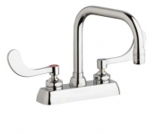 Chicago Faucets W4D-DB6AE35-317AB Workboard Faucet, 4''